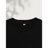 European Sizes 1pc Girls' Round Neck T-Shirt, Easy Bow Design, Cute And Minimalist Fashion Casual All-Match,  Suitable for Girls Under 12