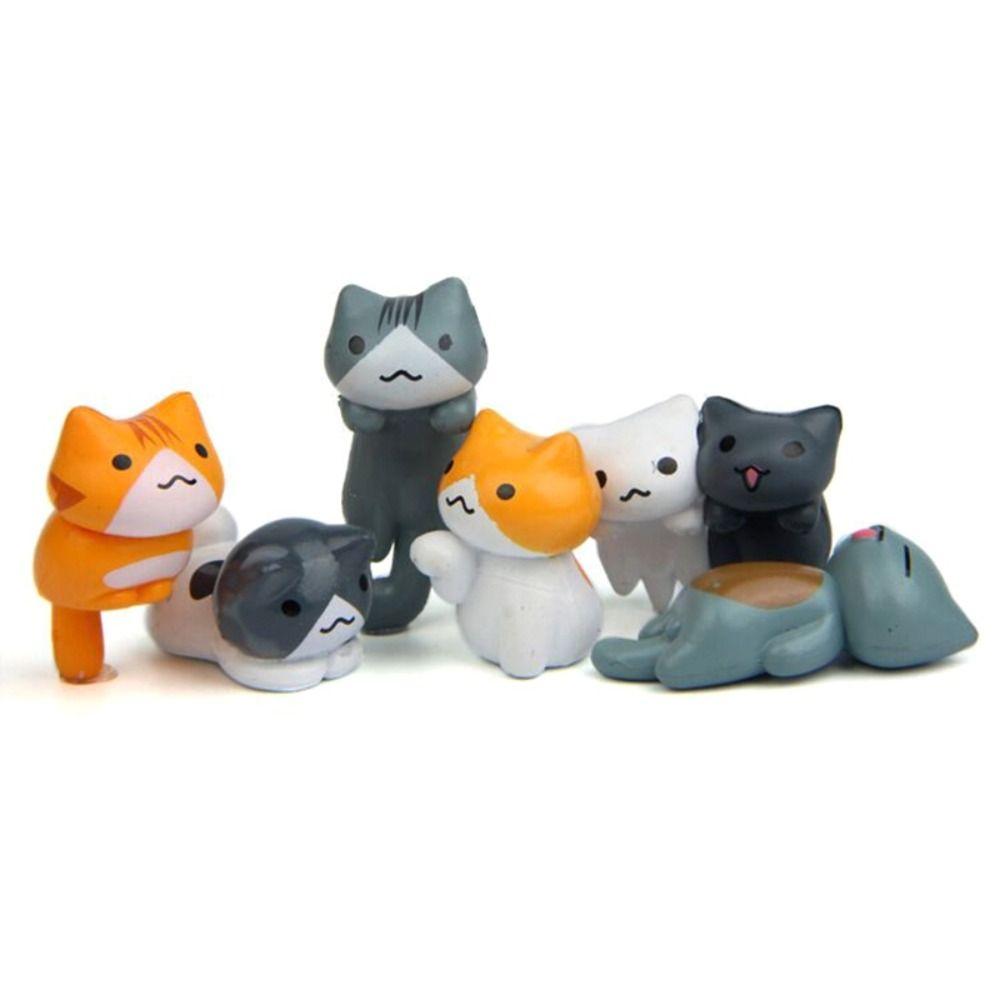 Charme PVC Schlüsselanhänger Zufälliges Kreatives Geschenk Glückskatze Schlüsselanhänger Katzen Schlüsselanhänger Kätzchen Schlüsselanhänger Tasche Anhänger