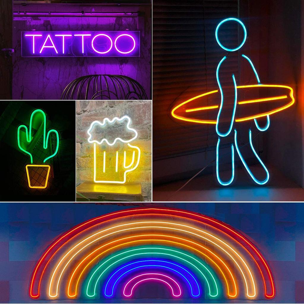 10M 12V RGB Smart WIFI Neon LED Strip Light Compatible with Alexa, 108LEDS/M Waterproof, Music Sync DIY Tape Controlled by APP