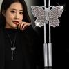 Elegant Butterfly Necklace For Women Long Fashion Sweater Chain Vintage Accessory