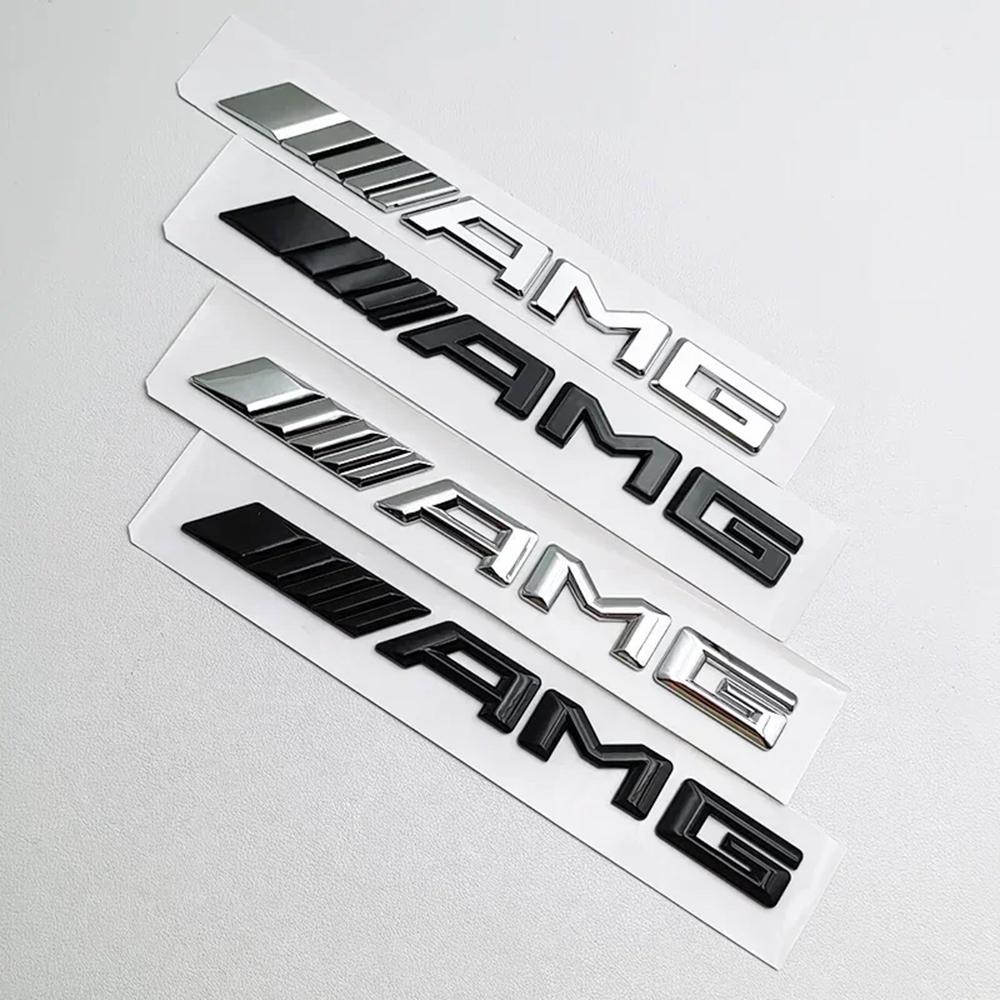 3D ABS AMG Heckemblem Emblem Buchstaben Kofferraumemblem für Mercedes-Benz W204 W205 W176 W177 W212 W213 Aufkleber Zubehör