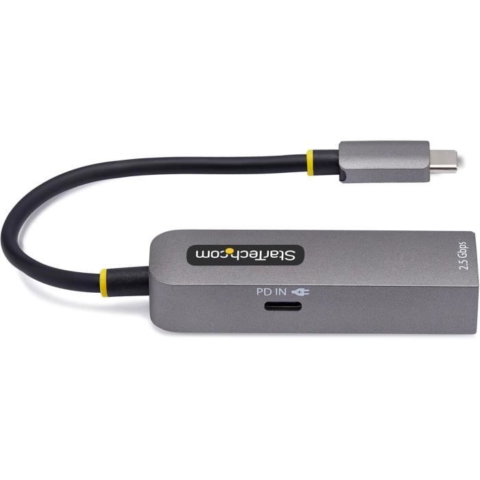 Adaptateur USB-C Vers Ethernet - STARTECH - 2.5GbE - 100W PD Pass-Through - Compatible Windows/Mac/Linux