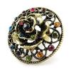 Les Trésors De Lily [J2043] - Multicolored Gold 'Sissi' Designer Ring