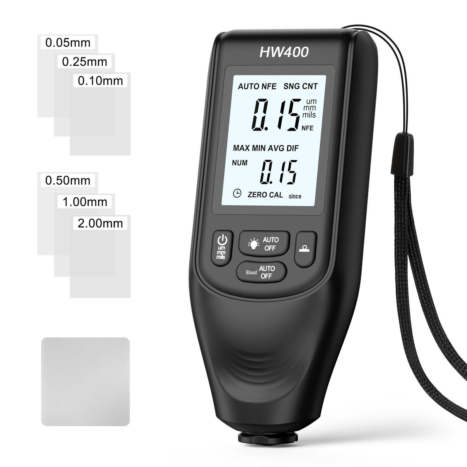 

High-Precision Automotive Paint Film Thickness Gauge with Anti-Slip Design чёрный