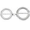 Fashion Simple Heart Shape Magnetic Couple Bracelet Silver Color Personality Vintage Women Man Promise Bracelet Lover Jewelry