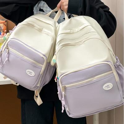 Mädchen College Wind Junior High School Schüler Schultaschen Damen Lässig Joker Tragbarer Computer Rucksack Rucksack.