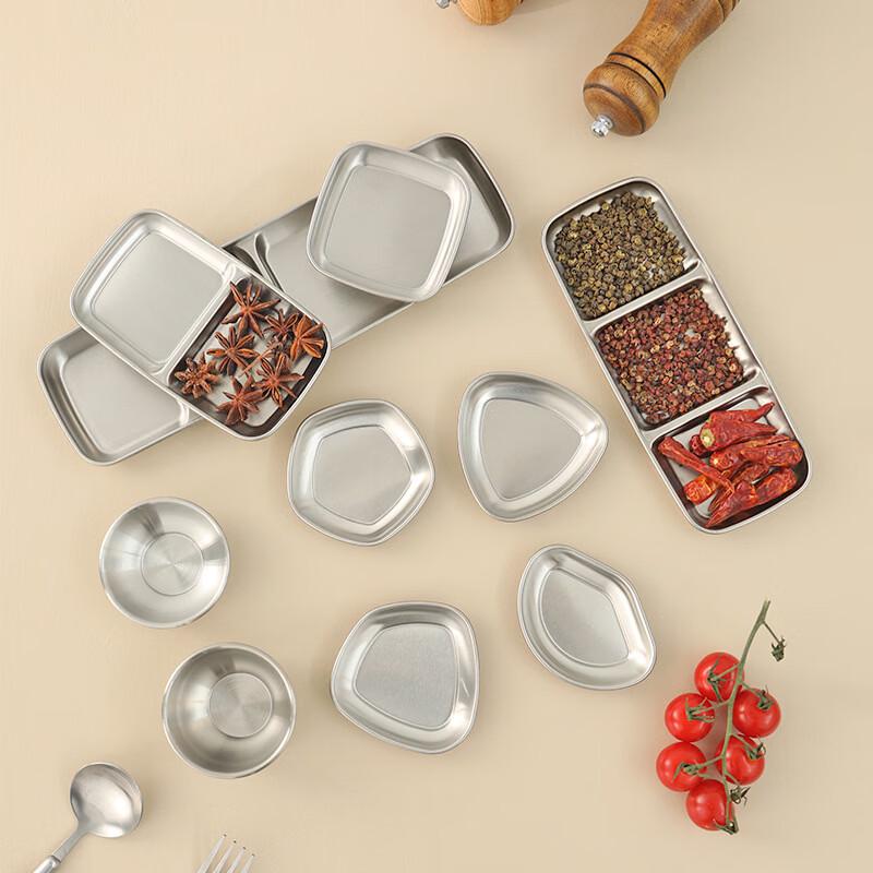 ZISIZ Stainless Steel Dipping Sauce Dishes