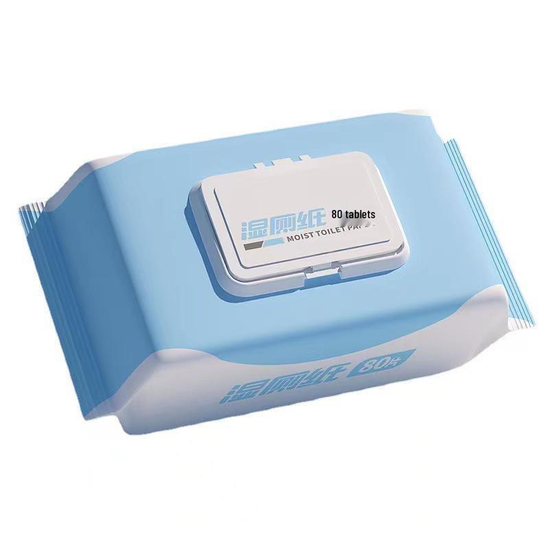 Flushable Eco-Friendly Wet Wipes - 80 Sheets for Personal Hygiene