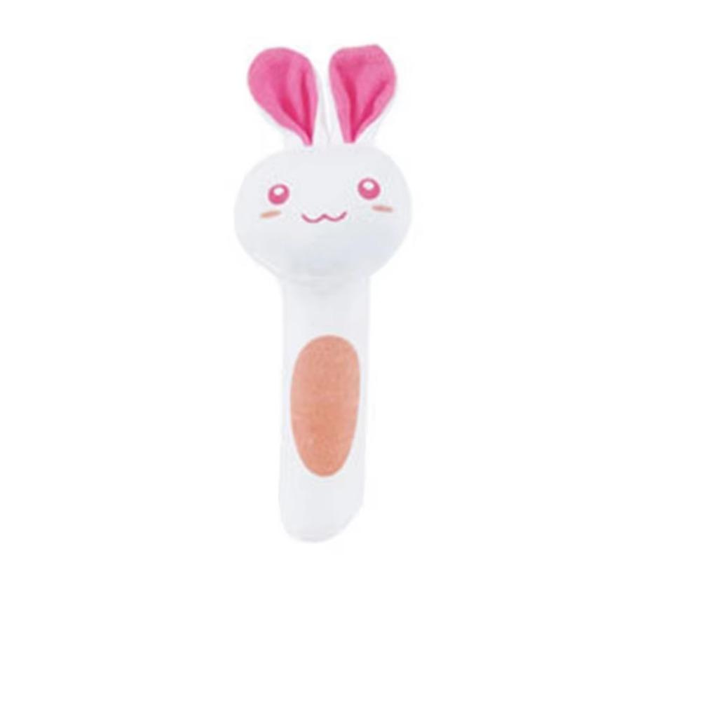 Sonaglio a mano a forma di animale dei cartoni animati Sonaglio morbido Giocattolo sonaglio Giostrine per bambini Giocattoli per bambini Carino Peluche Giocattoli per bambini 0-12 mesi