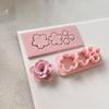 8PCS Polymer Clay Flower Molds For Earring Making Silicone Craft Tools With Detailed Petal Design Earring Making Molds