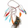 Intricate Beadwork Bohemian Tassel Headband Tribal Feather Hair Extensions  Themed Photoshoot Props
