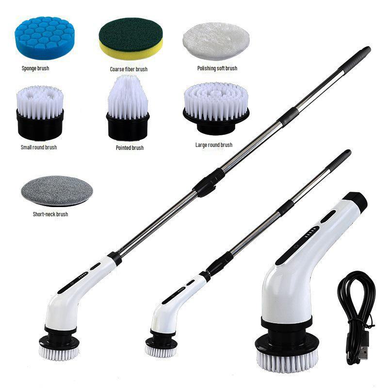 Multi-Function Electric Cleaning Brush for Kitchen, Bathroom & Floor