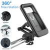 Universal Waterproof Bicycle Mobile Phone Holder Motorcycle Stands 360°Swivel Adjustable Bike Holder for 4.7-6.8" Mobile Phone