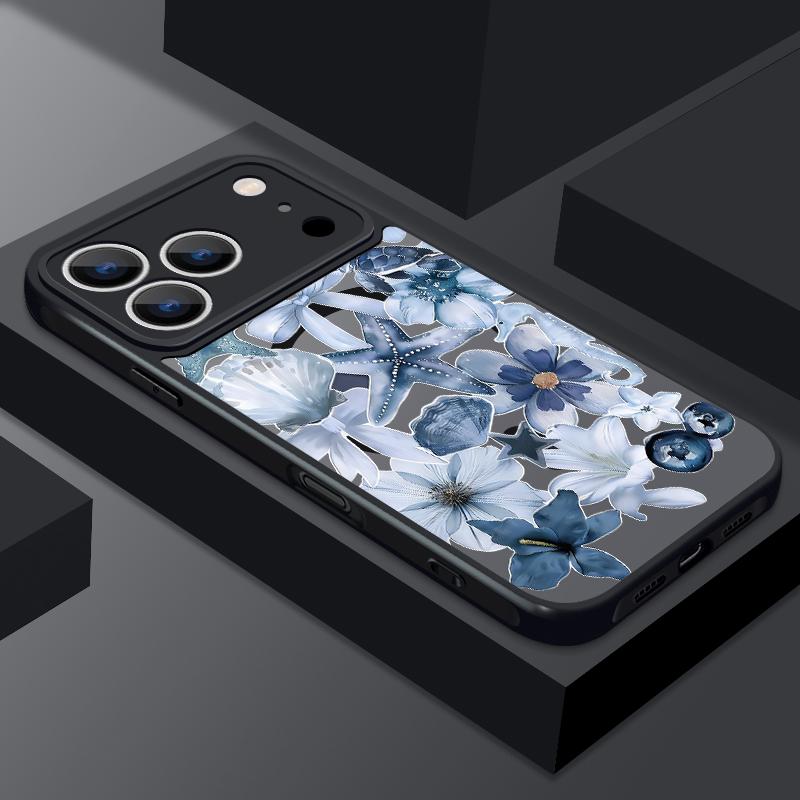 Vintage Floral Pattern Case For iPhone 17 Pro Max Magnetic For Magsafe Rugged Bumper Cover For iPhone 16 15 14 13 Pro Max