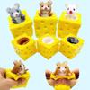 Muis Squishy Speelgoed Kaas Stressbal Squishy Rat Knijpen Kaas Fidgets Squishy Muizen Speelgoed Stress Nieuwigheid Speelgoed voor ADHD ADD OCD