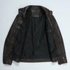 European and American spring and autumn black leather jacket men's casual zipper stand-up collar young men's leather jacket men's jacket X #