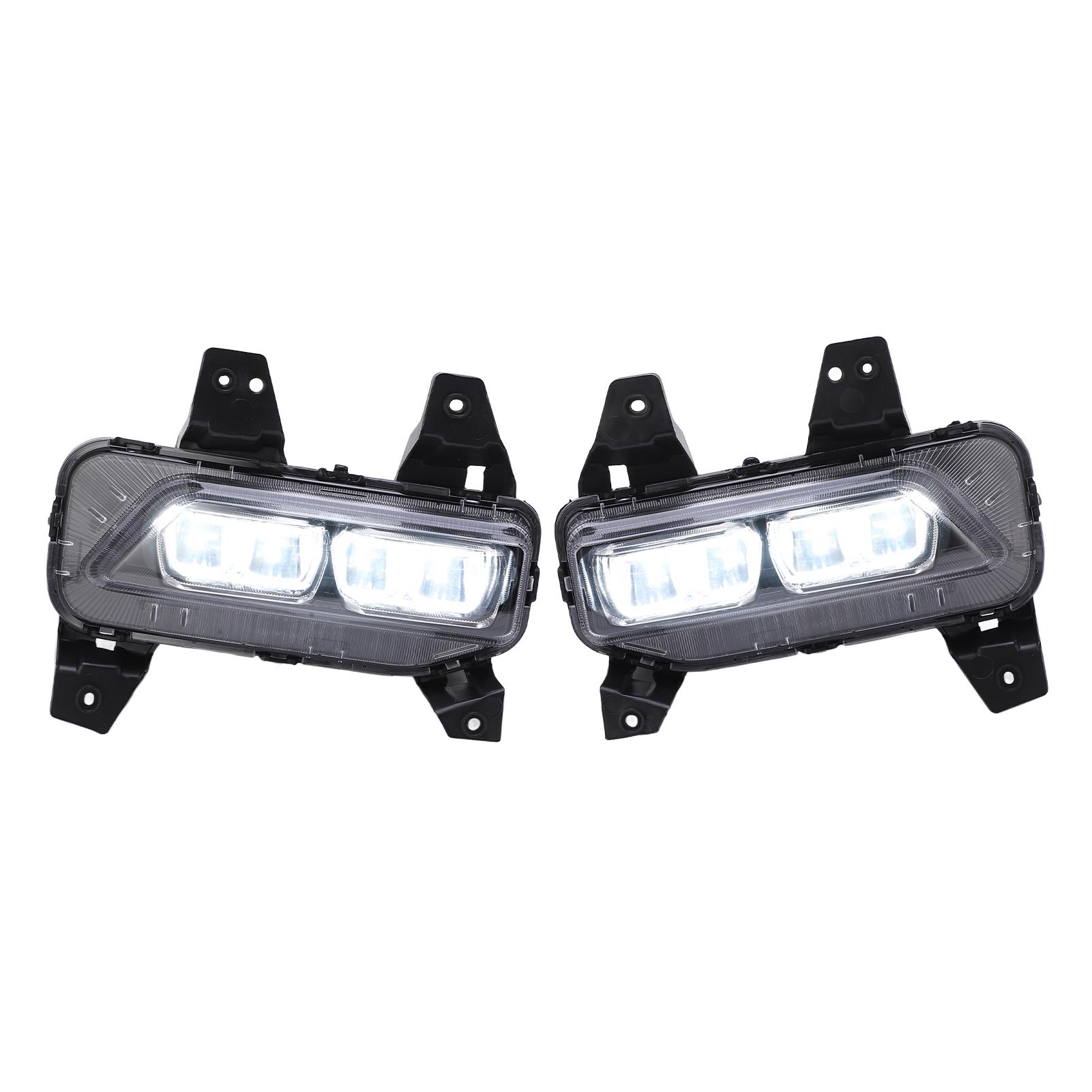 

White Front Bumper LED Fog Lights 45‑55LM 5000‑8000k IP67 Protection Replacement for Kia Telluride 2020‑2022