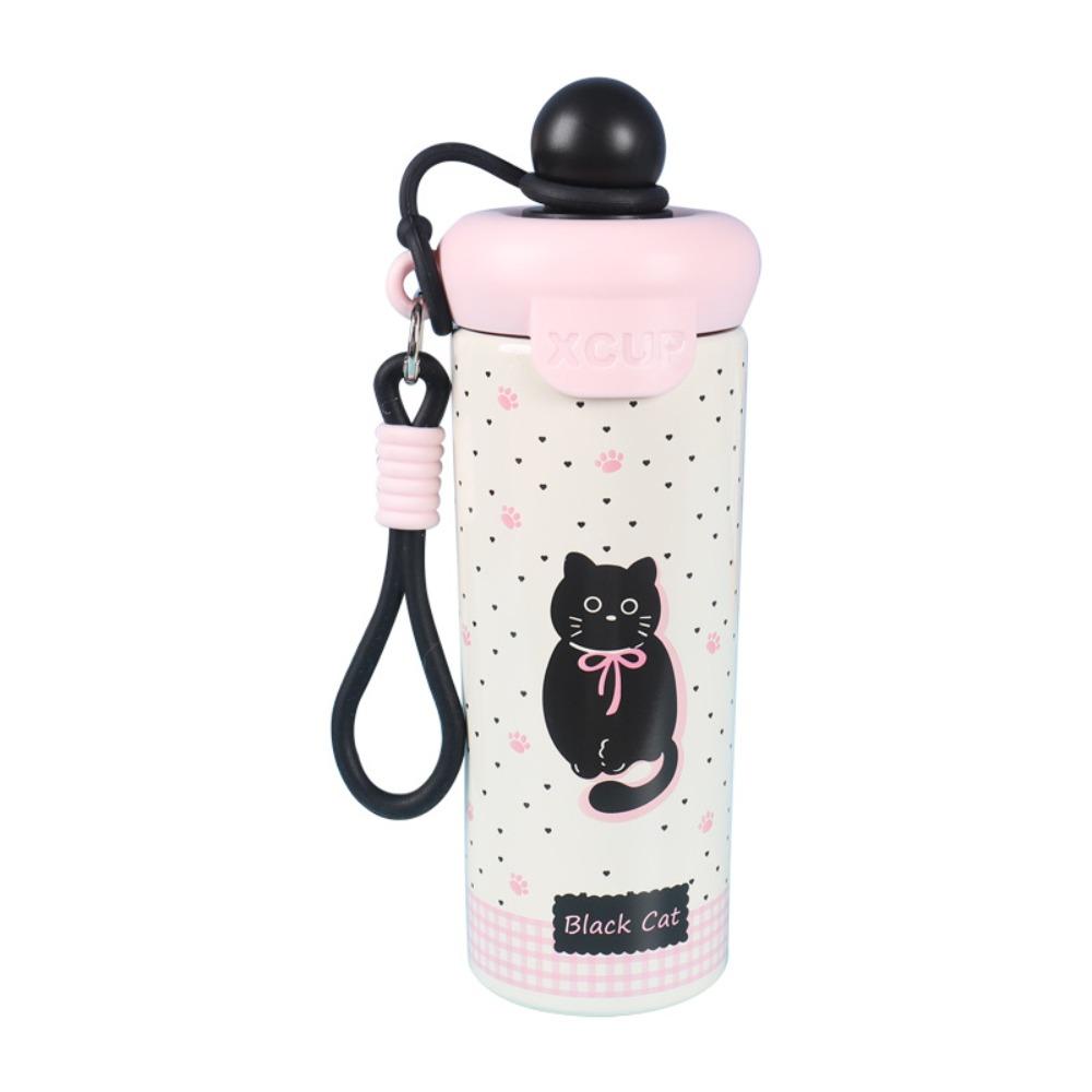 600ML Vacuum Cup High-Capacity Insulation Or Cooling 316 Stainless Steel Cup With Lifting Rope Thermal Mug for Student Children