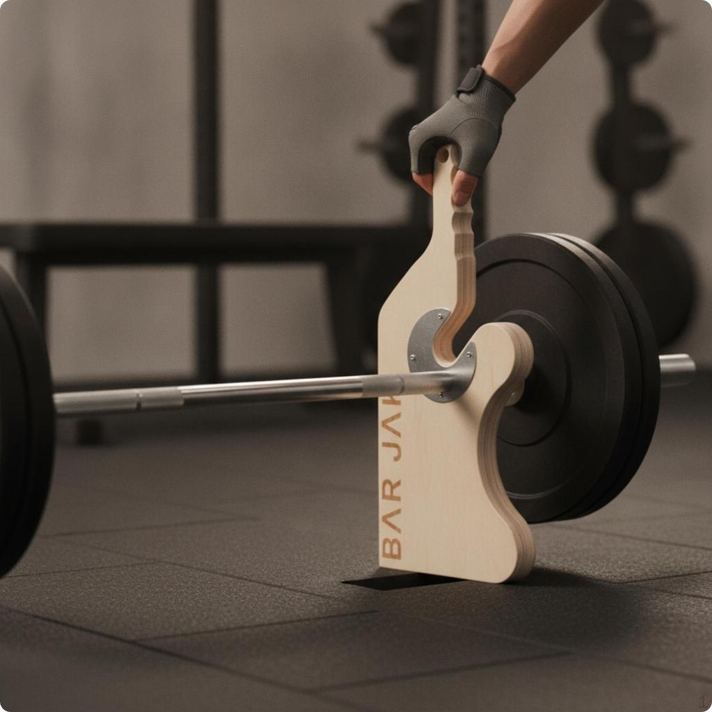 Barbell Plate Changer with Metal Reinforcement Easy Loading and Unloading