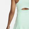 Nike Logo Print V-Neck Design Quick-Dry Eco-Friendly Breathable Tennis Sports Sleeveless Dress Women Dresses Green DD8731-379