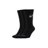 Nike Everyday Crew Basketball Sports 3-pack Quick-drying Mid-calf Length Sock Black Unisex DA2123-010