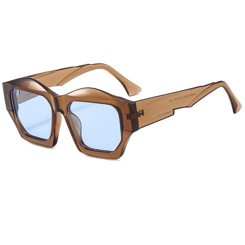 Geometric Hexagon Sunglasses With Uv400 Protection For Summer Travel And Parties
