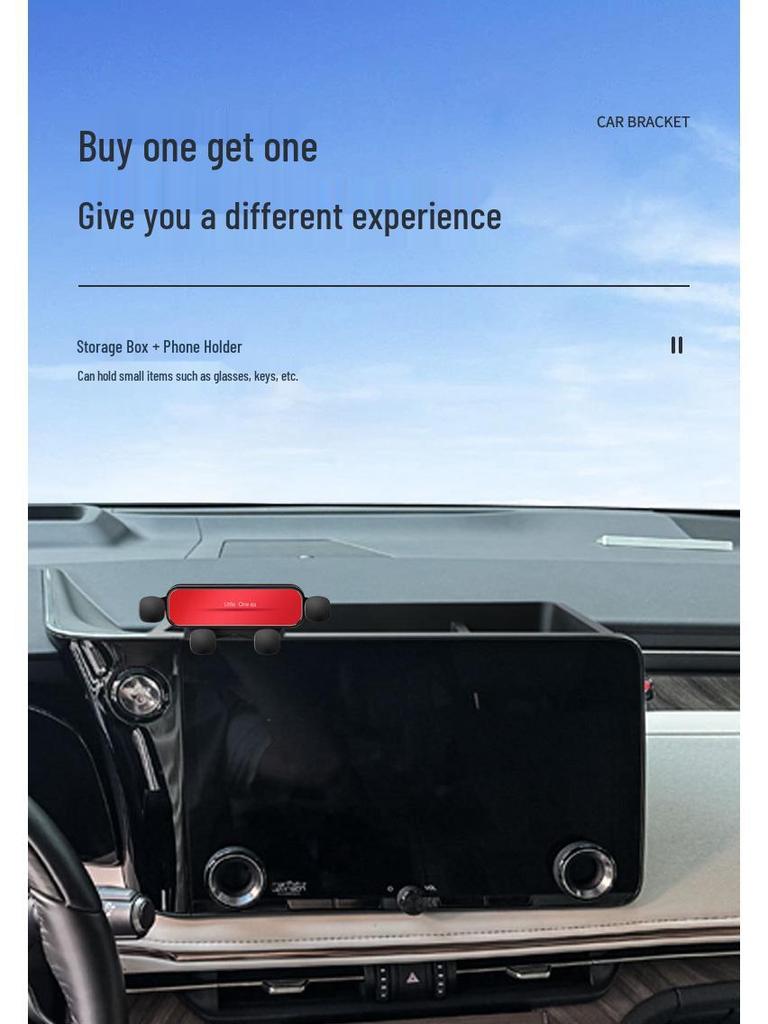 Dedicated Phone Holder with Storage for 2023+ Lexus LM Models