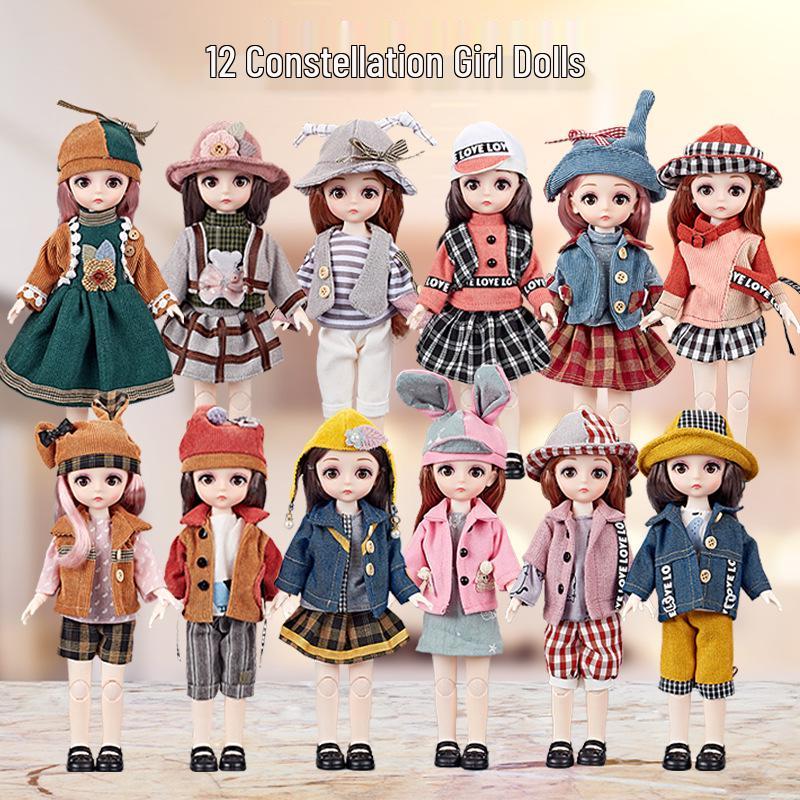 DIY Princess Constellations Vinyl Doll - 13 Joint Movable Toy