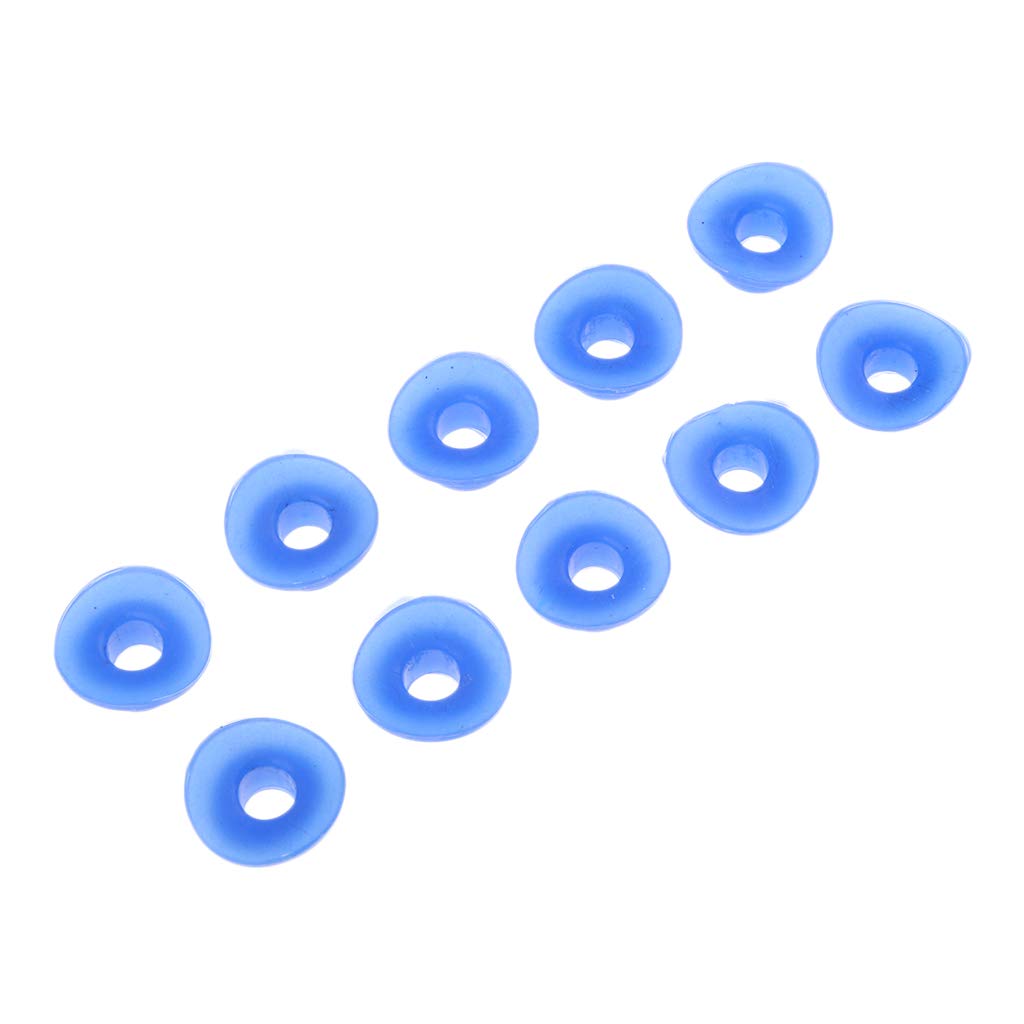 

10pcs Air Valve Stem Mud Guards Silicone Rubber Caps Universal Blue Blue as explained синій