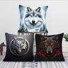1pc Animal Wolf Pillow Case Square Bedroom Sofa Leisure Comfort Cushion Car Living Room Home Decoration