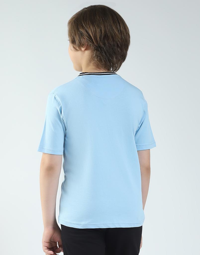 Monte Carlo Boy's Regular Fit Printed Half Sleeve T-Shirt