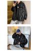 Men's Retro Tie-Dye Denim Jacket - Loose Casual Spring/Autumn Workwear Trend