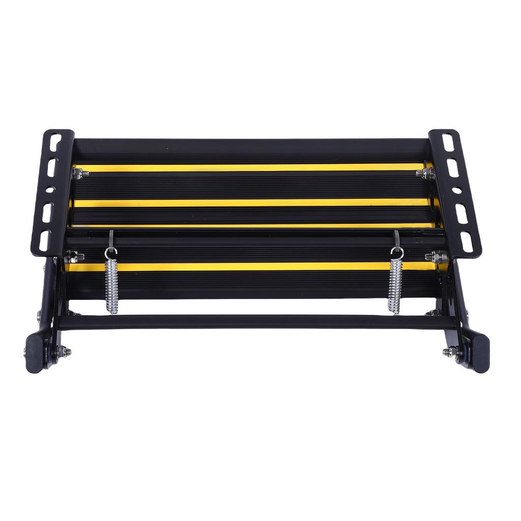 Manual Folding RV Step Single Ladder Anti Slip 440lbs Load Capacity Aluminum Alloy RV Entry Stair for Van Motorhome
