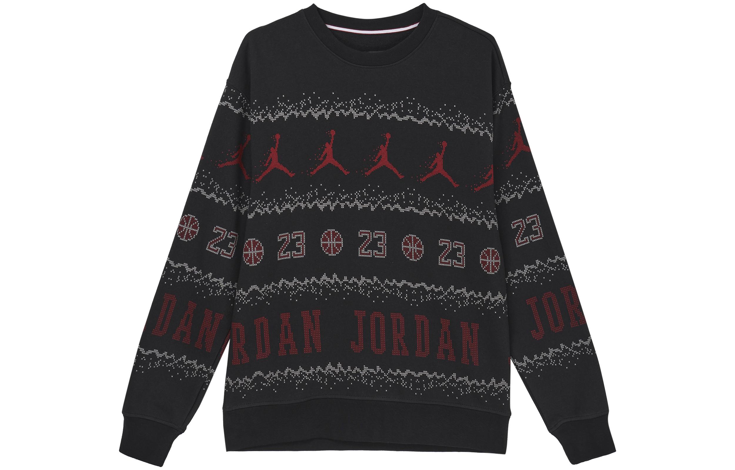 Jordan Essentials Vakantie Logo Print Ronde Hals Fleece Gevoerd Casual Lon XL gray
