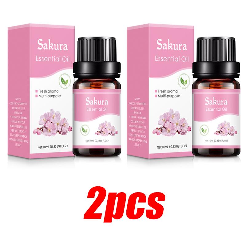 1/2Pcs 10ml Air Freshener Car Perfume Refill Essential Oils for Aroma Diffuser Fragrance Humidifier Essential Oil Freshener