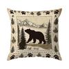 Rural Style Wildlife Cushion Pillowcase Printed Polyester 45x45cm Throw Pillow Cover Decorative Sofa Cushion Pillowslip Decor