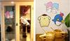 General Sticker Little Twin Stars Kiki & Lala [Home Decor Sticker] Die-Cut Sanrio Wall Sticker H13.3cm x W19.0cm