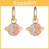 Stylish Summer 2022 Alloy Heart And Planet Earrings For Trendy Fashion Lovers