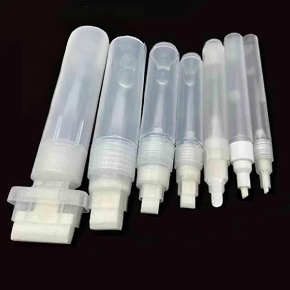 7Pcs Refillable Ink Refillable Paint Pen Round Tilted Flat Head Graffiti Pen Tube  Art Graffiti