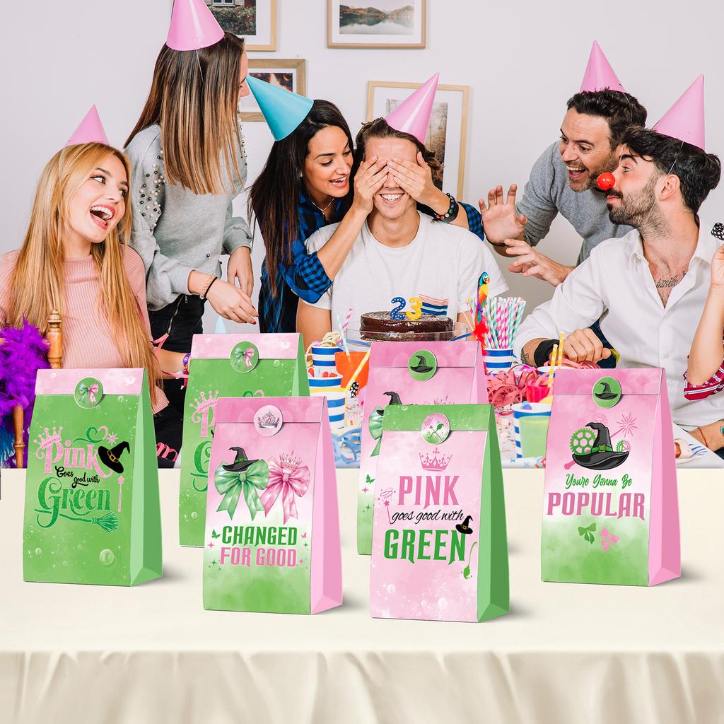 Themed Candy Bag, Gift Bag, Kraft Paper Bag, Cross Border Sticker, Cross Border Birthday Party