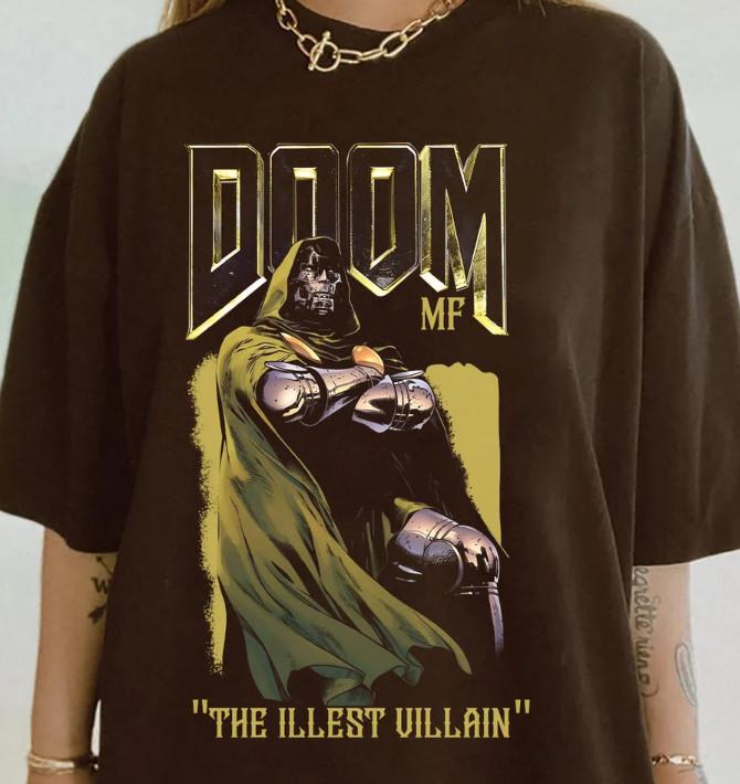 Vintage Doom Madvillain T-Shirt Mf Doom The Illest Villain Merch Gift Unisex T-Shirt XXXL