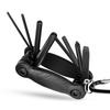 8 In 1 Multi-Function Bike Repair Tool Folding Metric Repair Tool Portable Socket Wrench Portable Bike Essential Tool