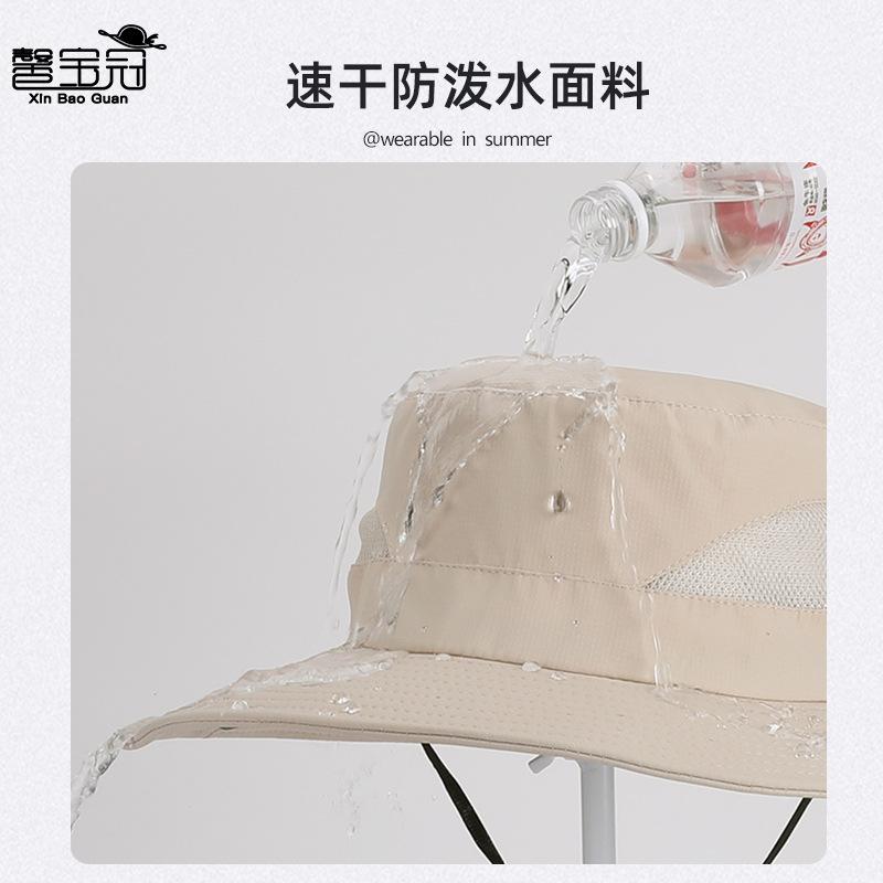 Outdoor outing mountaineering bucket hat spring and summer eaves sunscreen visor breathable versatile British sun hat children