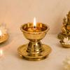Bhimonee Decor | Pure Brass Akhand Diya | Handcrafted In India | Ideal for Return Gifts for Pooja