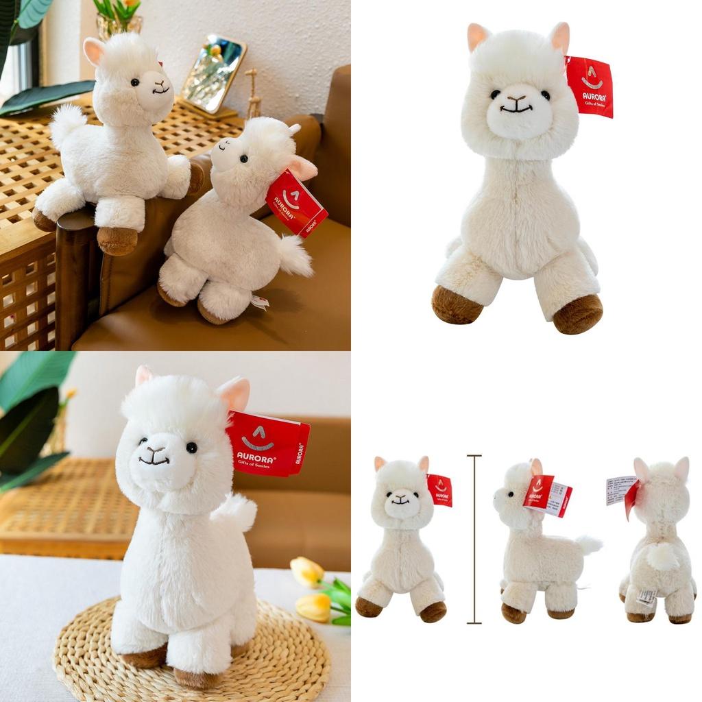 Cute And Adorable Plush Alpaca Toy Perfect Birthday Gift For Girls With Long Fur And Soft Pp Cotton Filling 30cm/0.16kg White