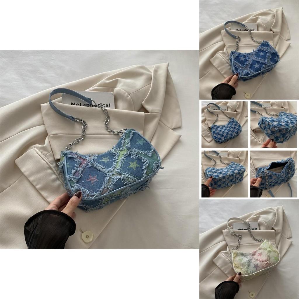 Schicke Pendler-Halbmondtasche Stilvolle Canvas-Umhängetasche für trendbewusste Frauen