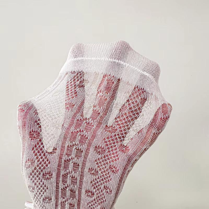 Children Spring Summer Mid-calf Socks Girls Lolita Thin Lace Calf Socks JK Pink Bowknot Sweet Loose Socks Stockings for 3-8Y