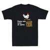 Peace Was Never An Option Chicken Want Wars Funny Gift Men's Cotton T-Shirt