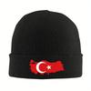 Pc Turkey Turkiye Flag Knitted Caps for Women Unisex Beanies Winter Hats Acrylic Warm Caps