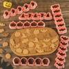Pumpkin Halloween Cookies Cutters Ghost Bat Witch Hat Candy Biscuit Mold Fondant Embosser Stamp Halloween Party Cake Decor Tools